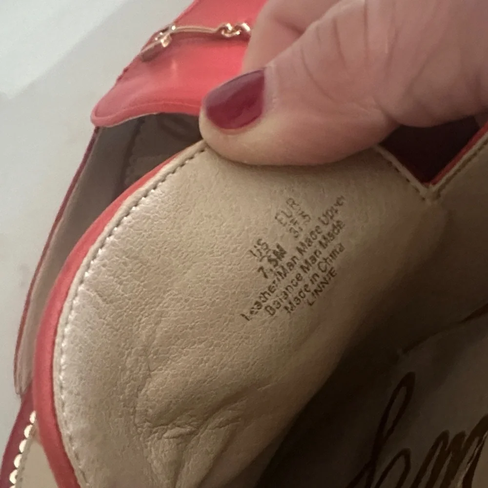 Sam Edelman Red Linnie Mule Women's  Size 7.5 - Picture 11 of 11
